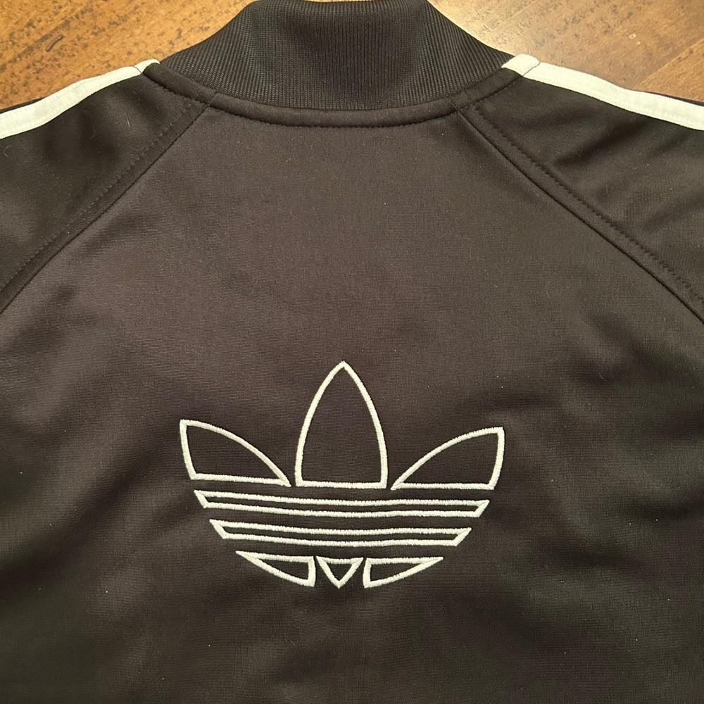Adidas Mens Superstar Track Jacket Vintage Trefoil Logo 90's Black White Size M - Picture 12 of 16
